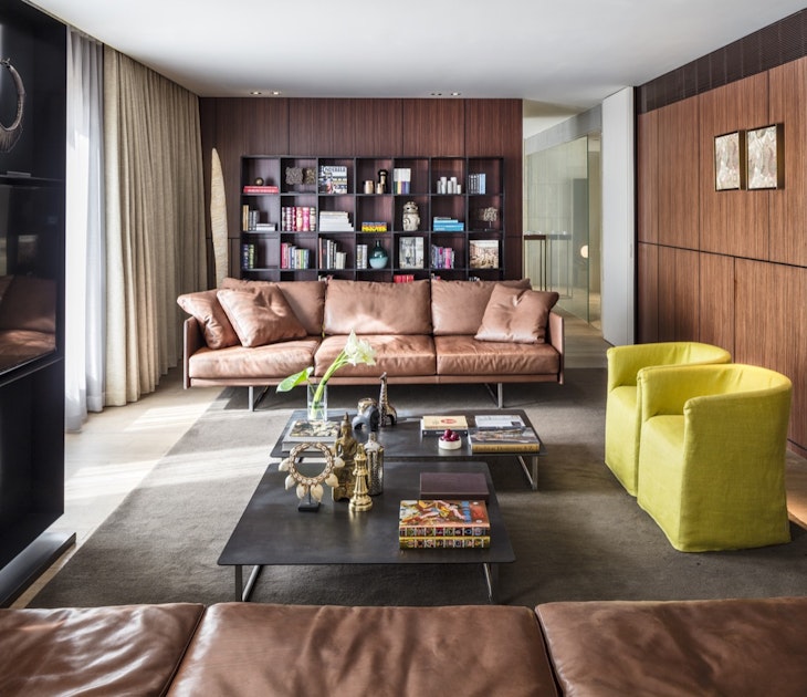 Inside the living room of the Mamilla Hotel in Jerusalem, which has one of the most impressive presidential suites in the world