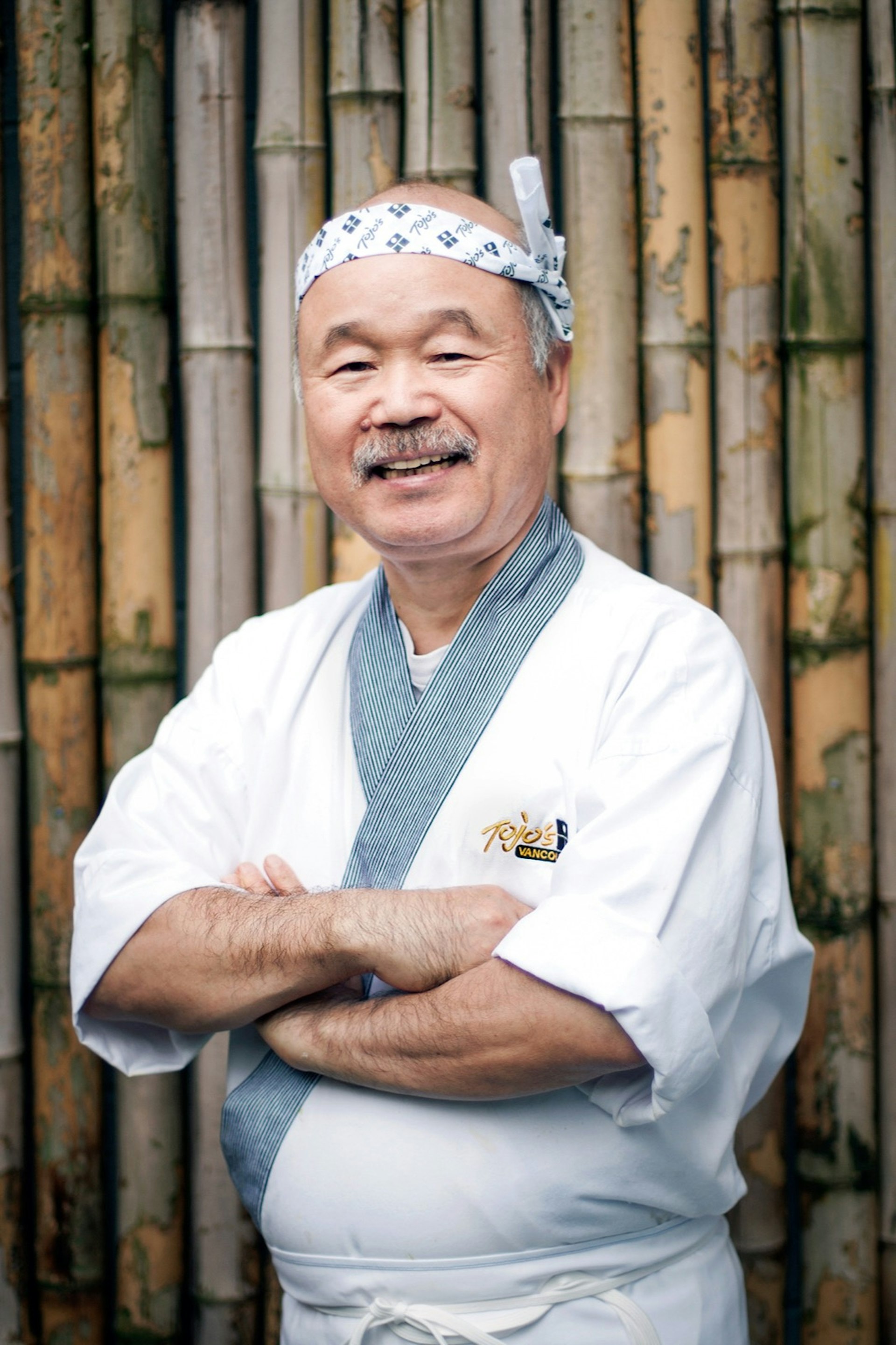 Portrait of Chef Tojo, alleged inventor of the California roll