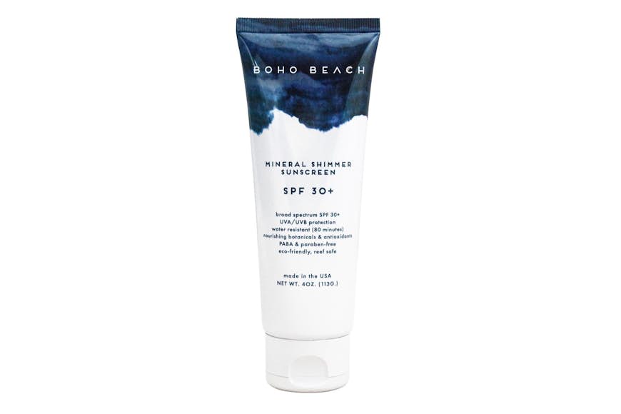 Produktbild av Boho Beach Mineral Shimmer Sunscreen;  strandutrustning