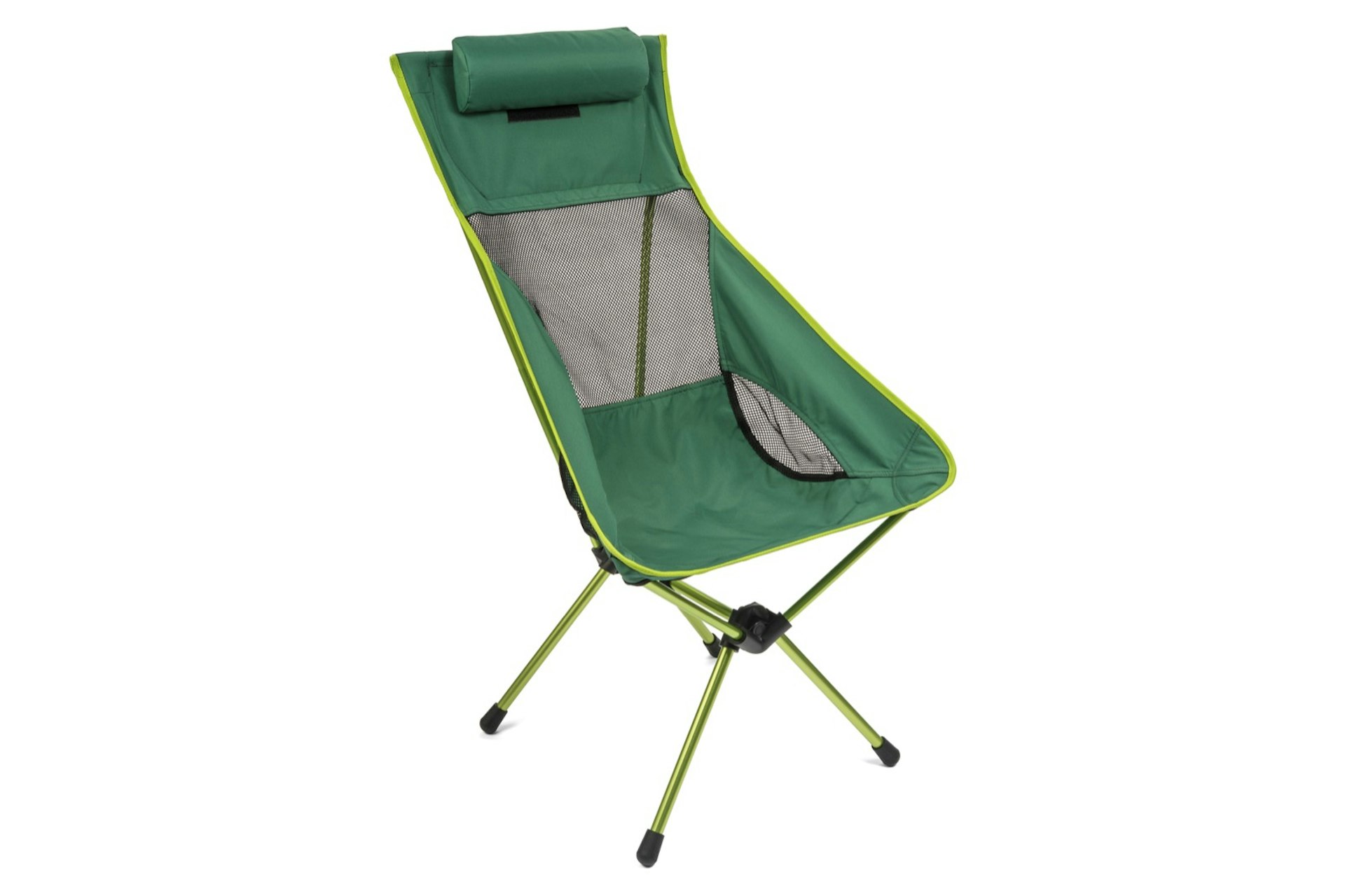 A green camp chair; beach gear