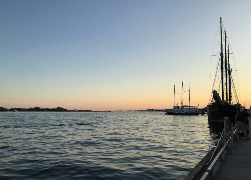 A sunrise creeps up along Lake Ontario at the waterfront in Toronto; Weekend in Toronto