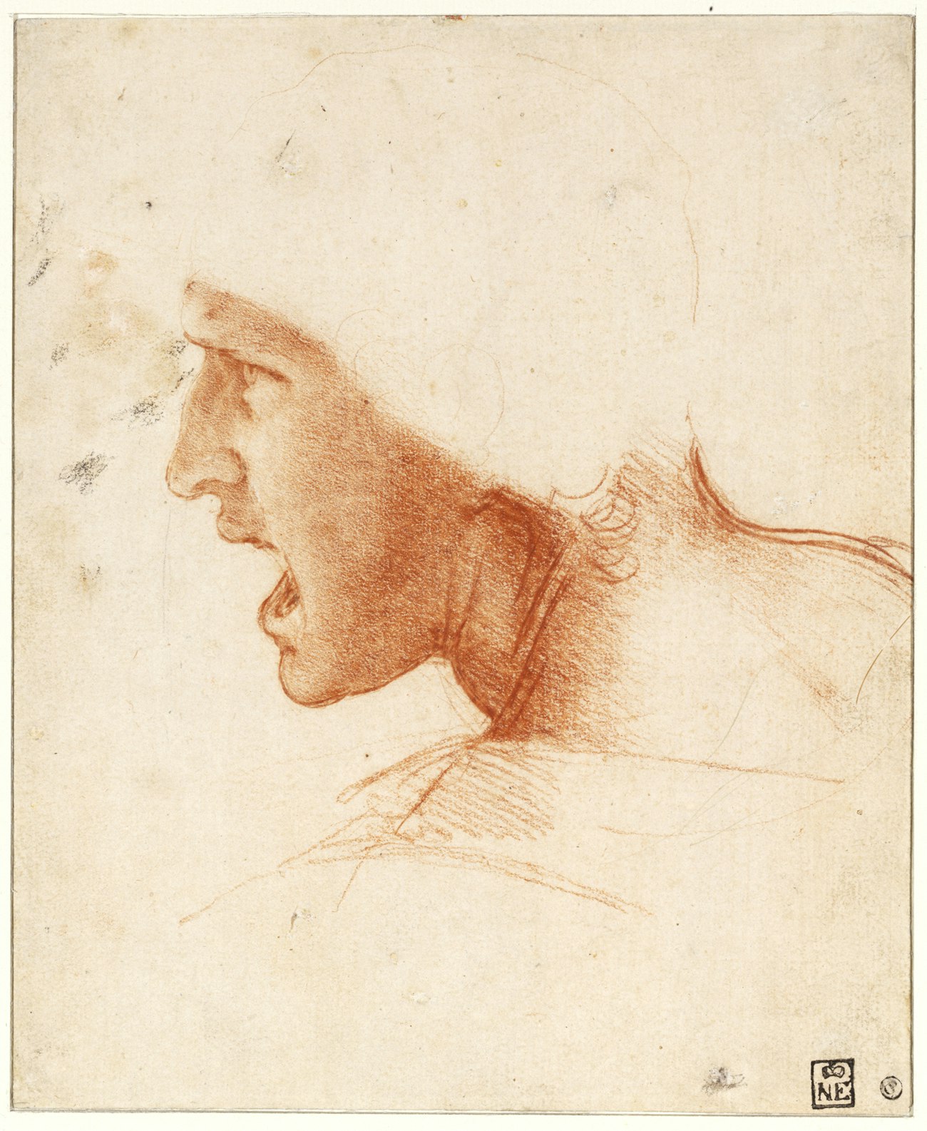 15. Léonard de Vinci, Étude de figure pour la Bataille d’Anghiari © Szépművészeti Múzeum - Museum of Fine Arts Budapest, 2019.jpg