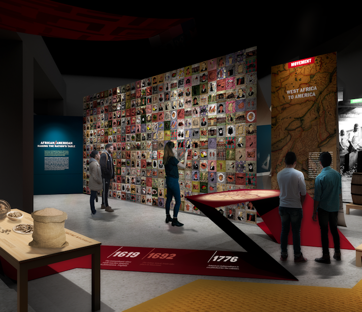 A rendering of the upcoming African/American exhibit at the Museum of Food and Drink