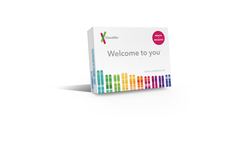 Produktbild av ett 23andMe Health + Ancestry Service-kit 