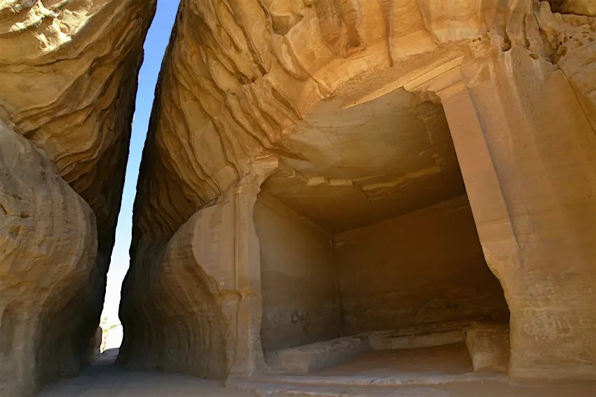 Diwan A huge, empty hallowed-out room carved into a mountain