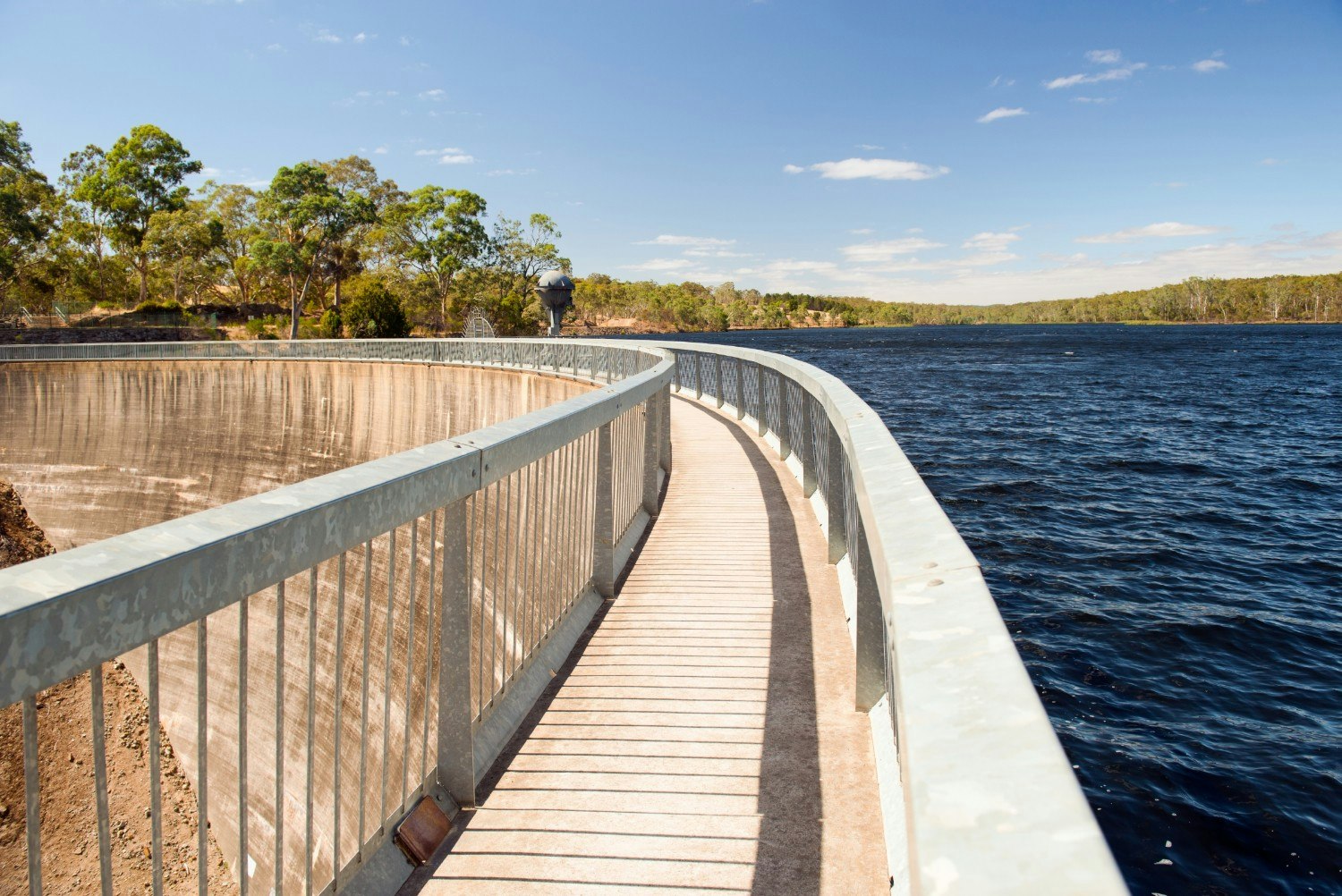 Whispering Wall water reservoir in the Adelaide Hills