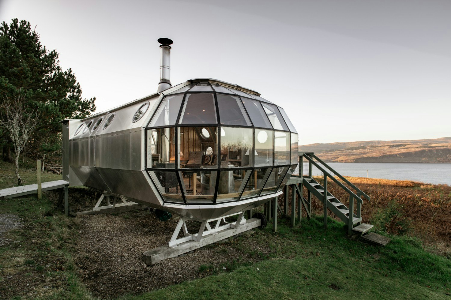 A secluded airship Airbnb in Scotland with breathtaking Highland views 