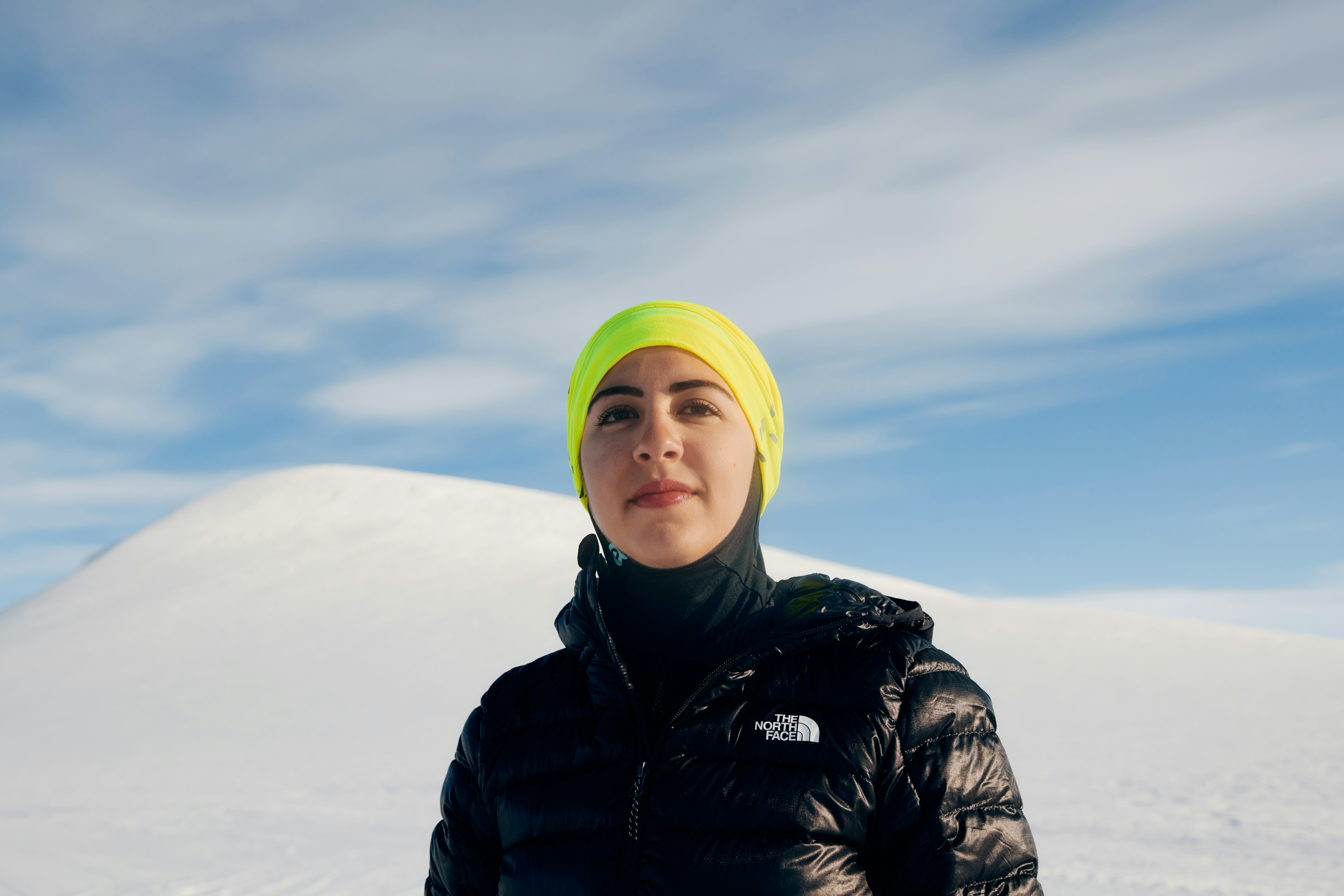 Rasha Saleh a 25-year-old citizen scientist pictured in Antarctica