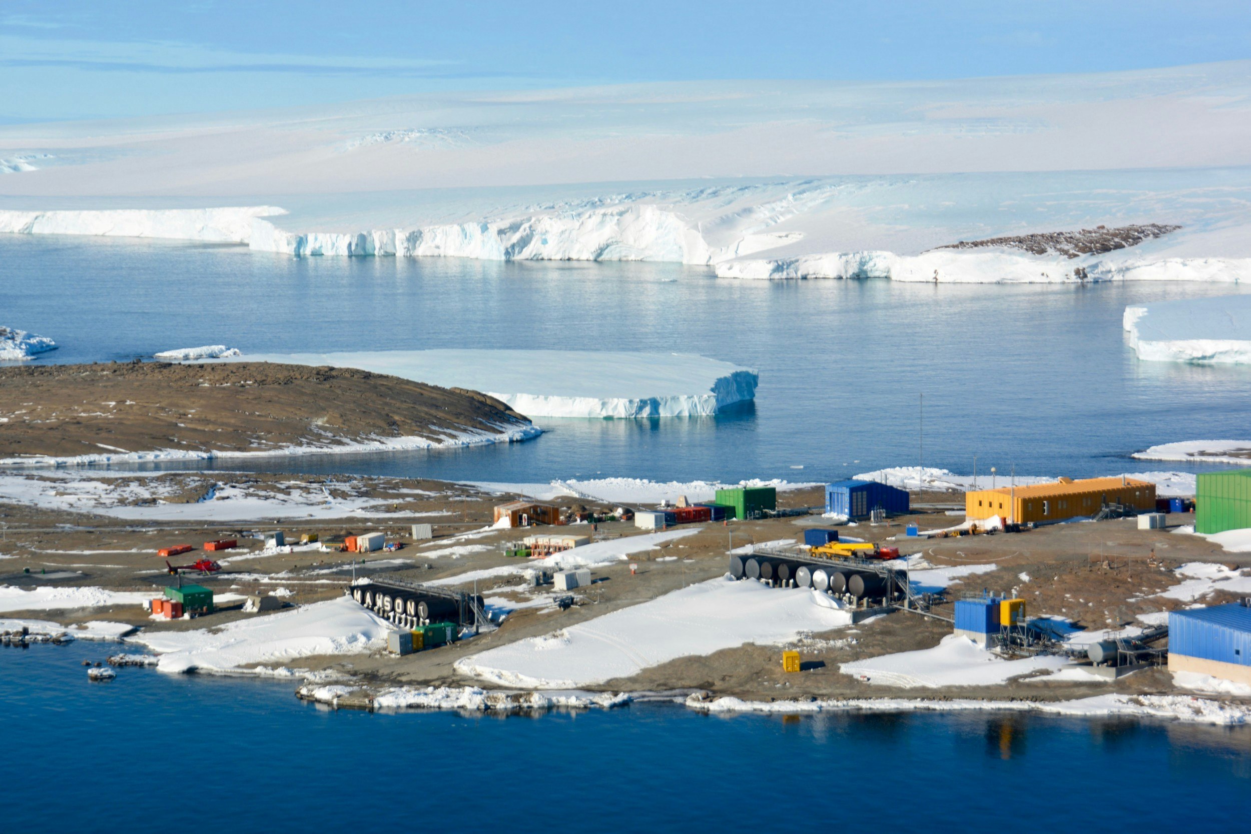 Mawson research station in the Antartic
