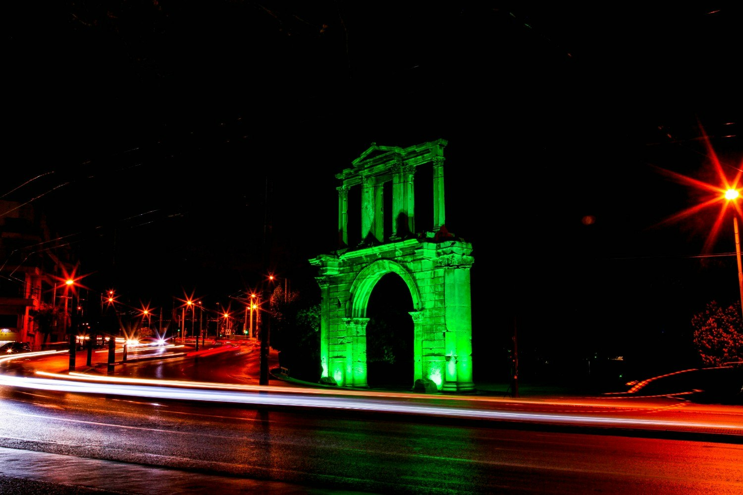 Arch of Hadrian in Athens. Greece