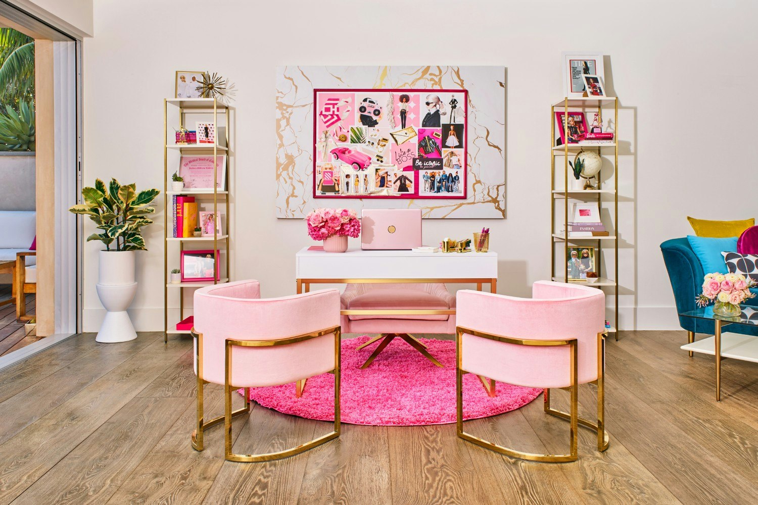Barbie's lounge  in the Barbie Malibu Dreamhouse
