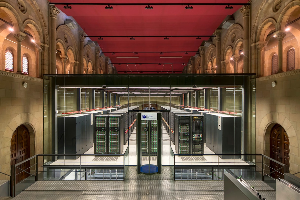  interior of Barcelona's Chapel Torre Girona, home of the MareNostrum supercomputer