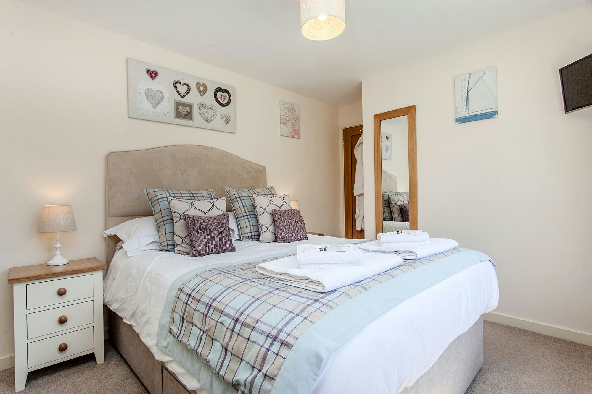 A double Bedroom at Railway Carriage Somerset