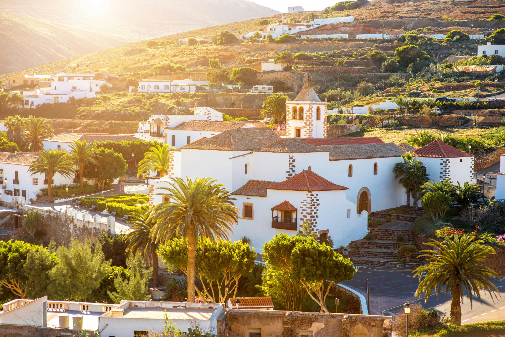Whitewashed village of Bentacuria, Fuertaventura, Spain 