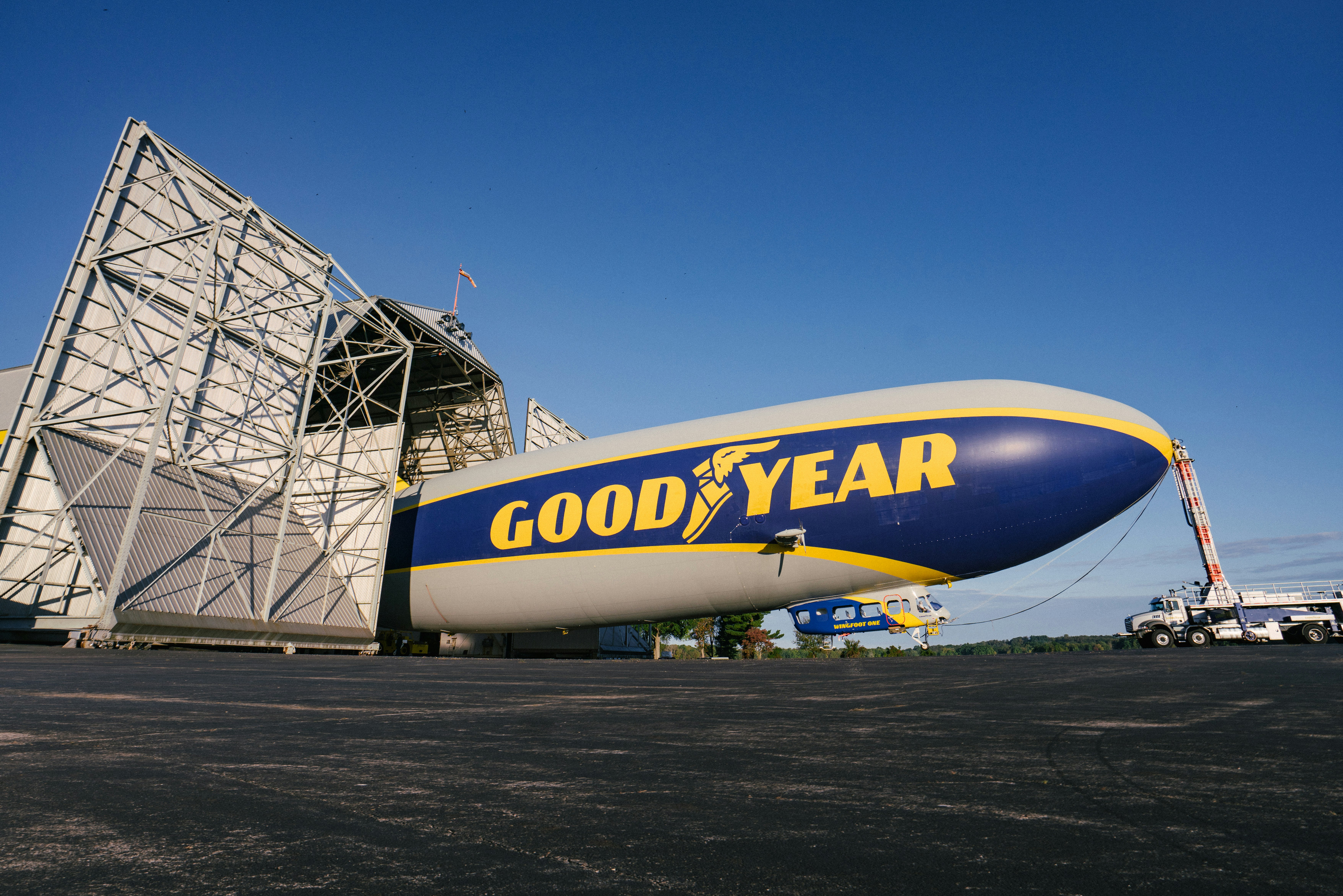 Goodyear Blimp in hangar