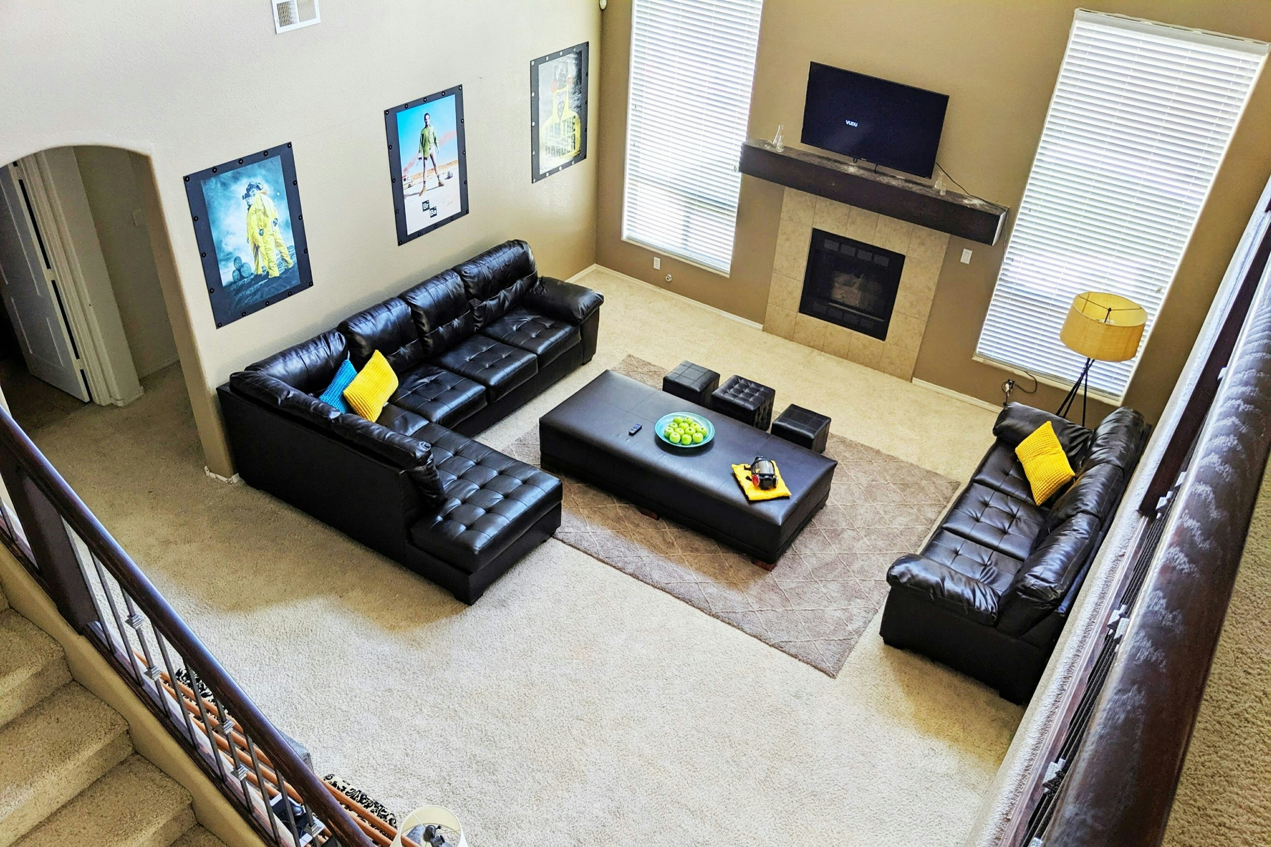 The dining room of a Breaking Bad Airbnb home in New Mexico