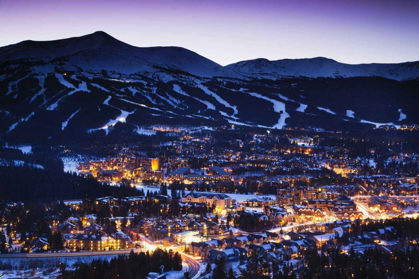 Breckenridge, Colorado has a charming downtown for shopping and dining as well as numerous art galleries, festivals and spas to enjoy © Walter Bibikow / Getty Images