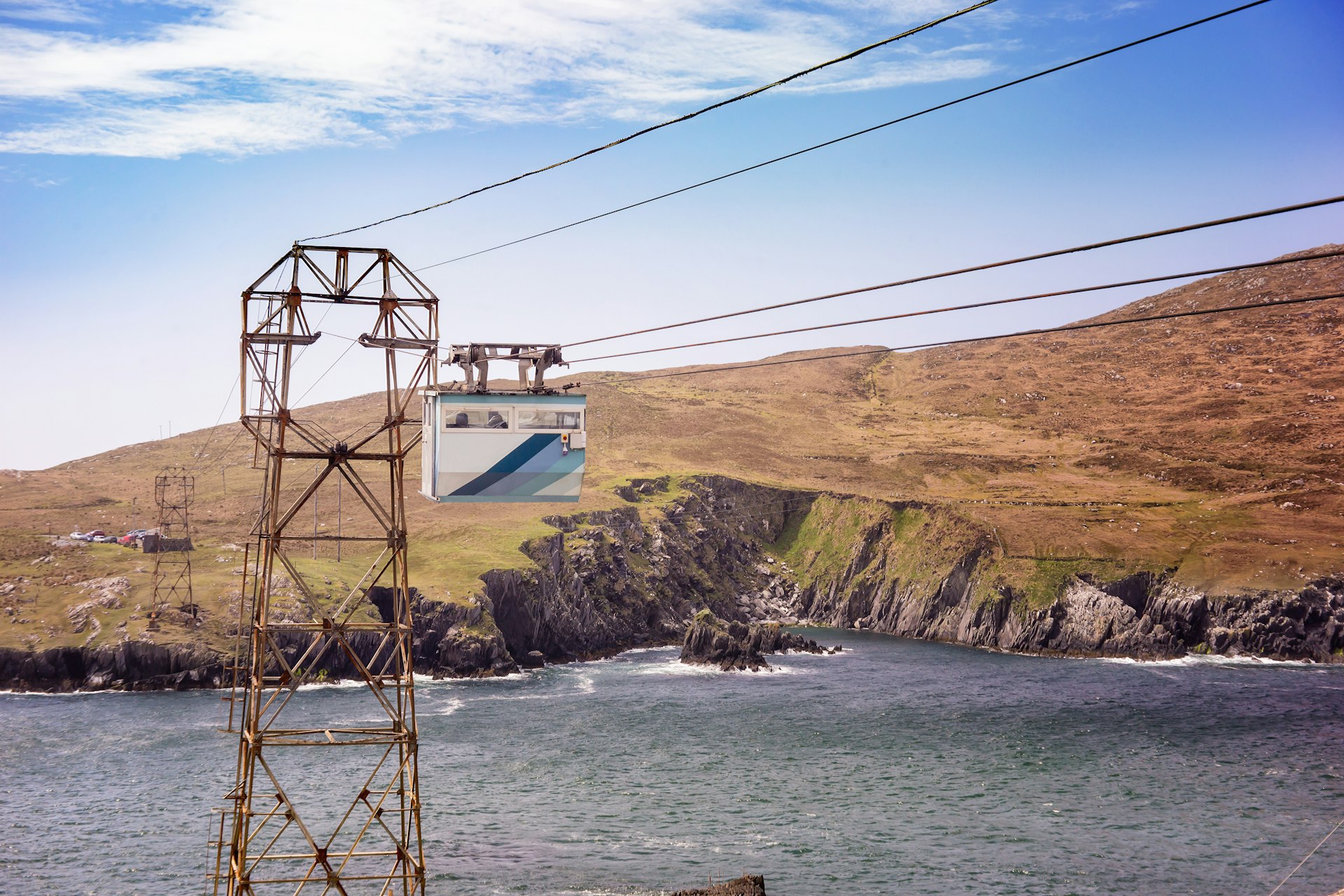 Jump aboard Ireland's only cable car on the Beara Peninsula in West Cork