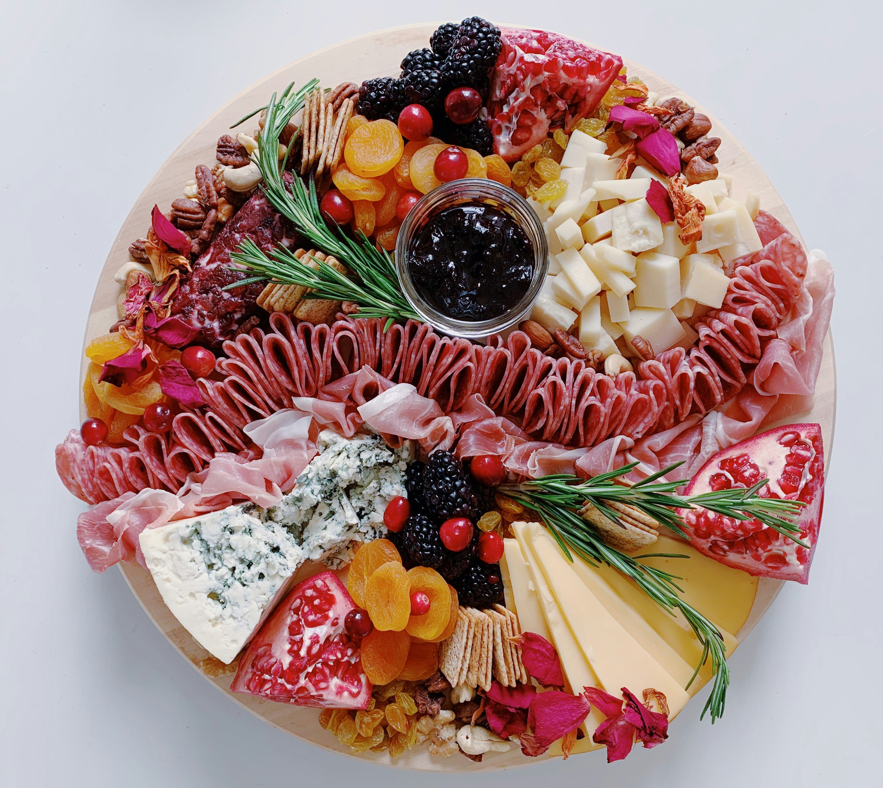 A cheese board