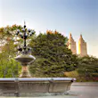 Cherry Hill Fountain in Central Park and Upper West Side of Manhattan