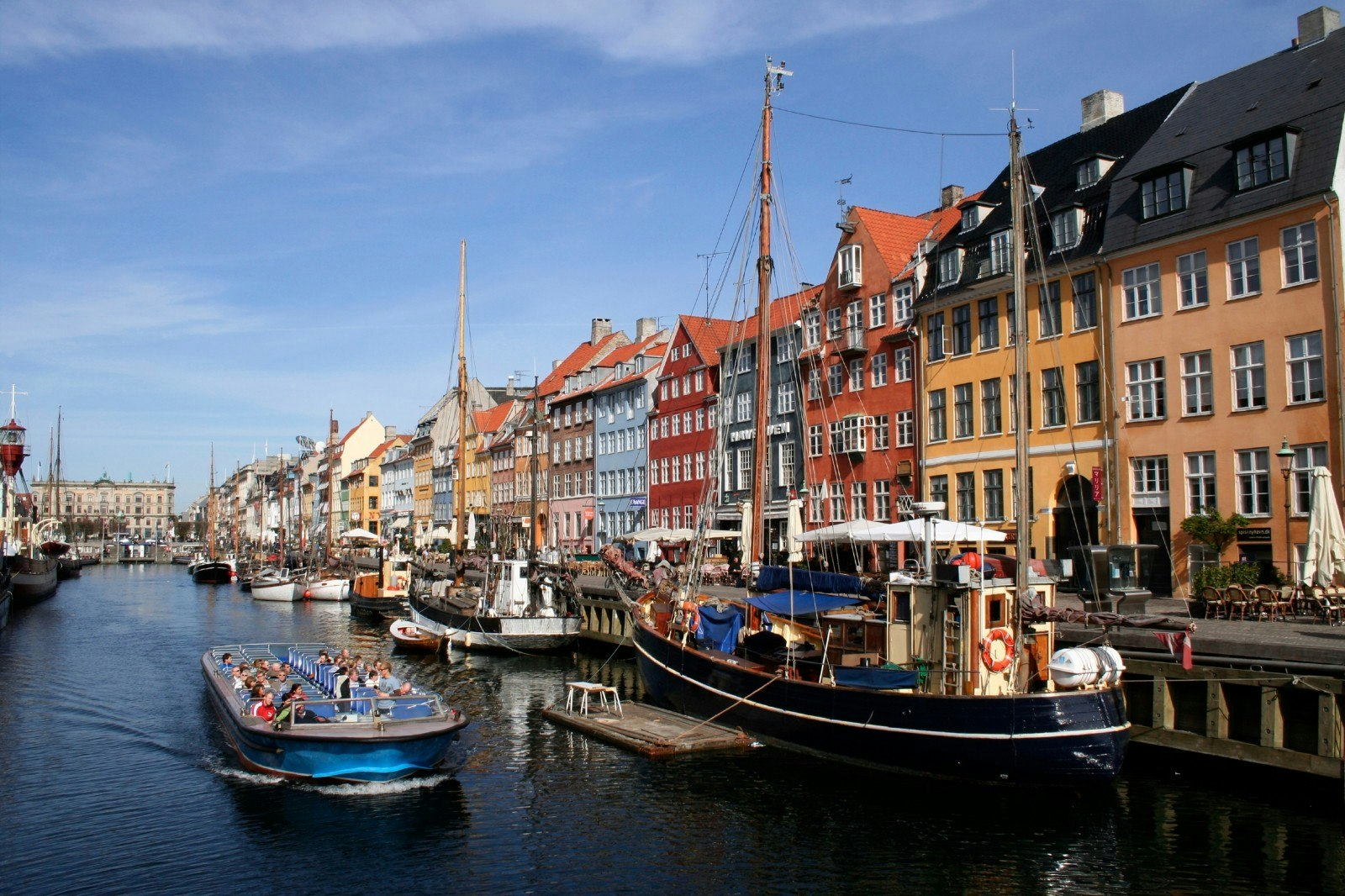 Boats on the river in Copenhagen