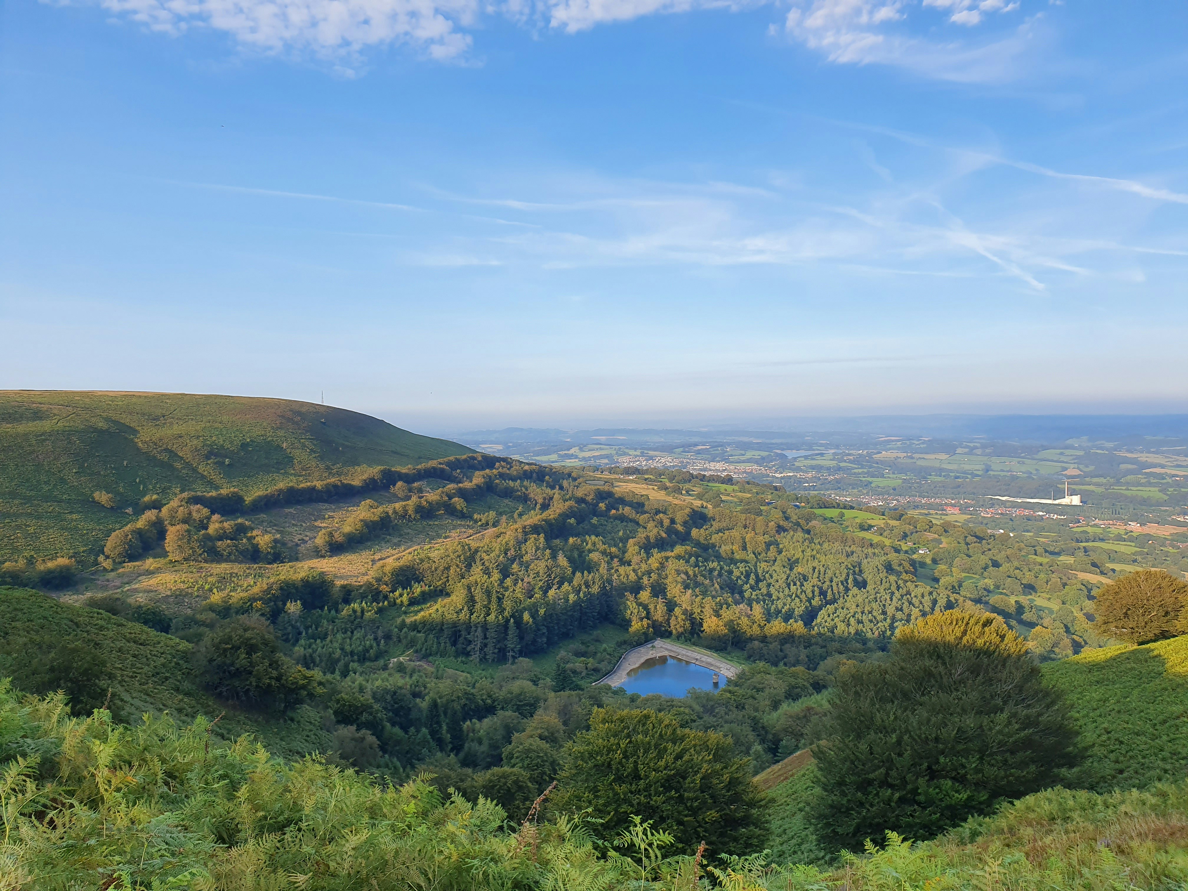 Forests and blue skies of Cwmbran