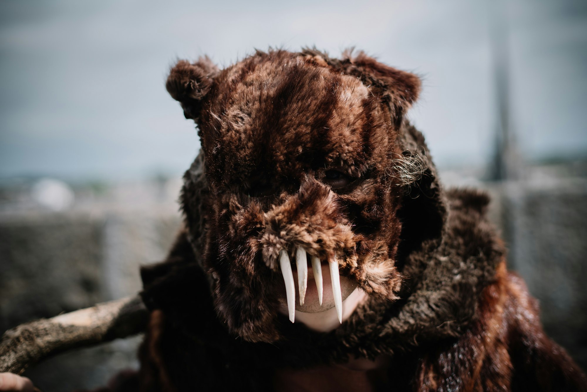 A bear mask. 