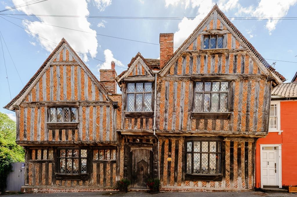 Exterior shot of a 14th century English cottage