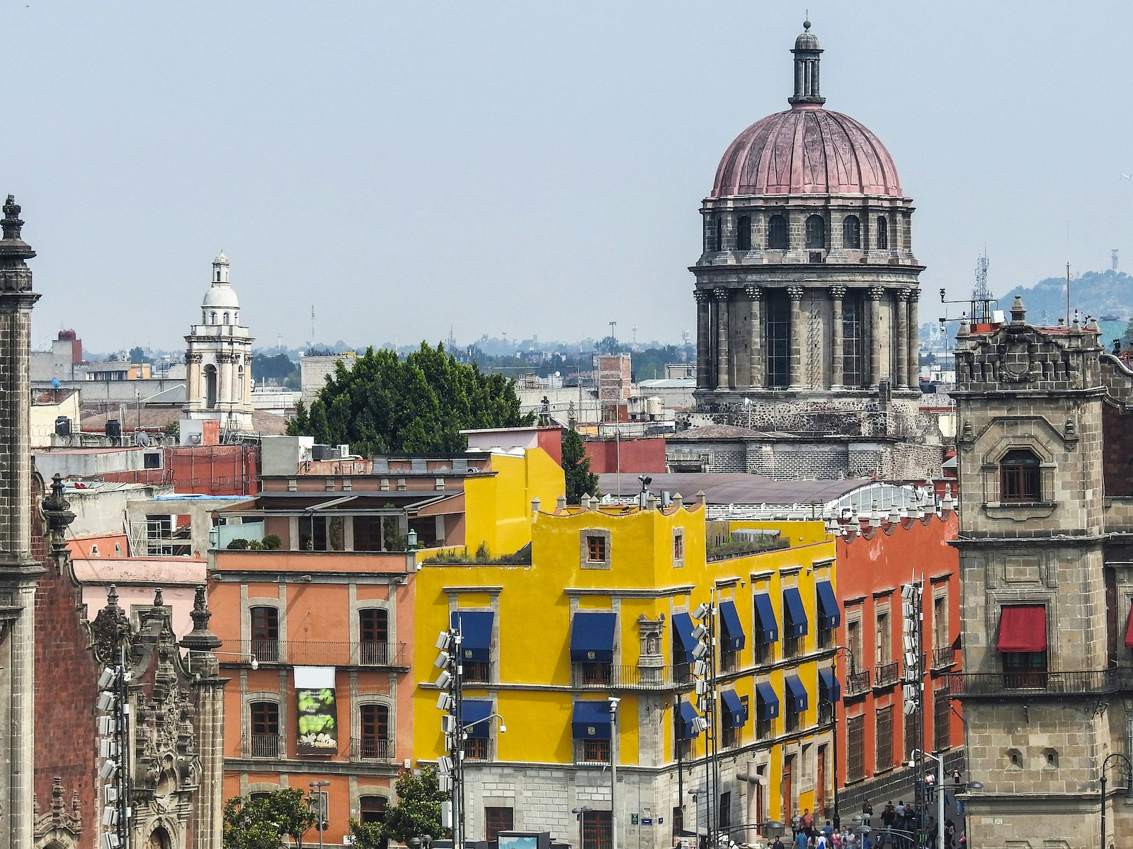 The colorful cityscape of Mexico City