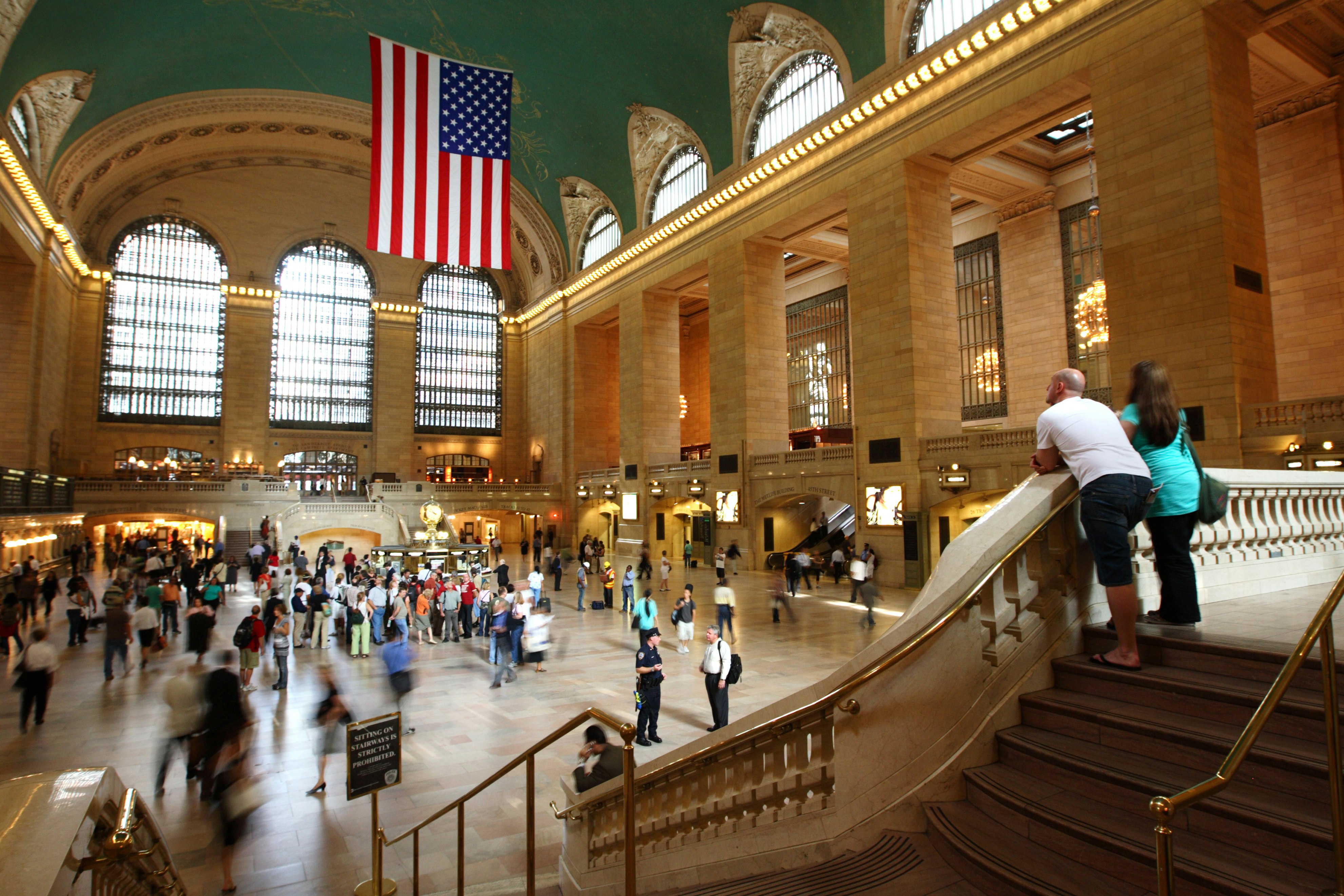Grand Staircase in Main Concourse of Grand Central Terminal railway station