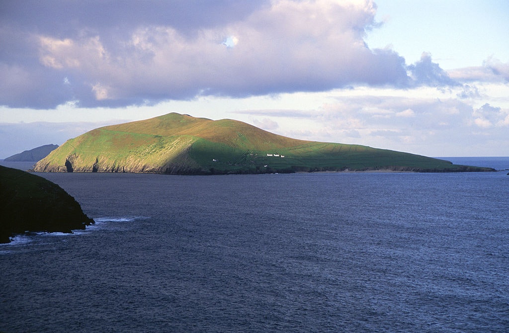 View of Great Blasket Island from the mainland