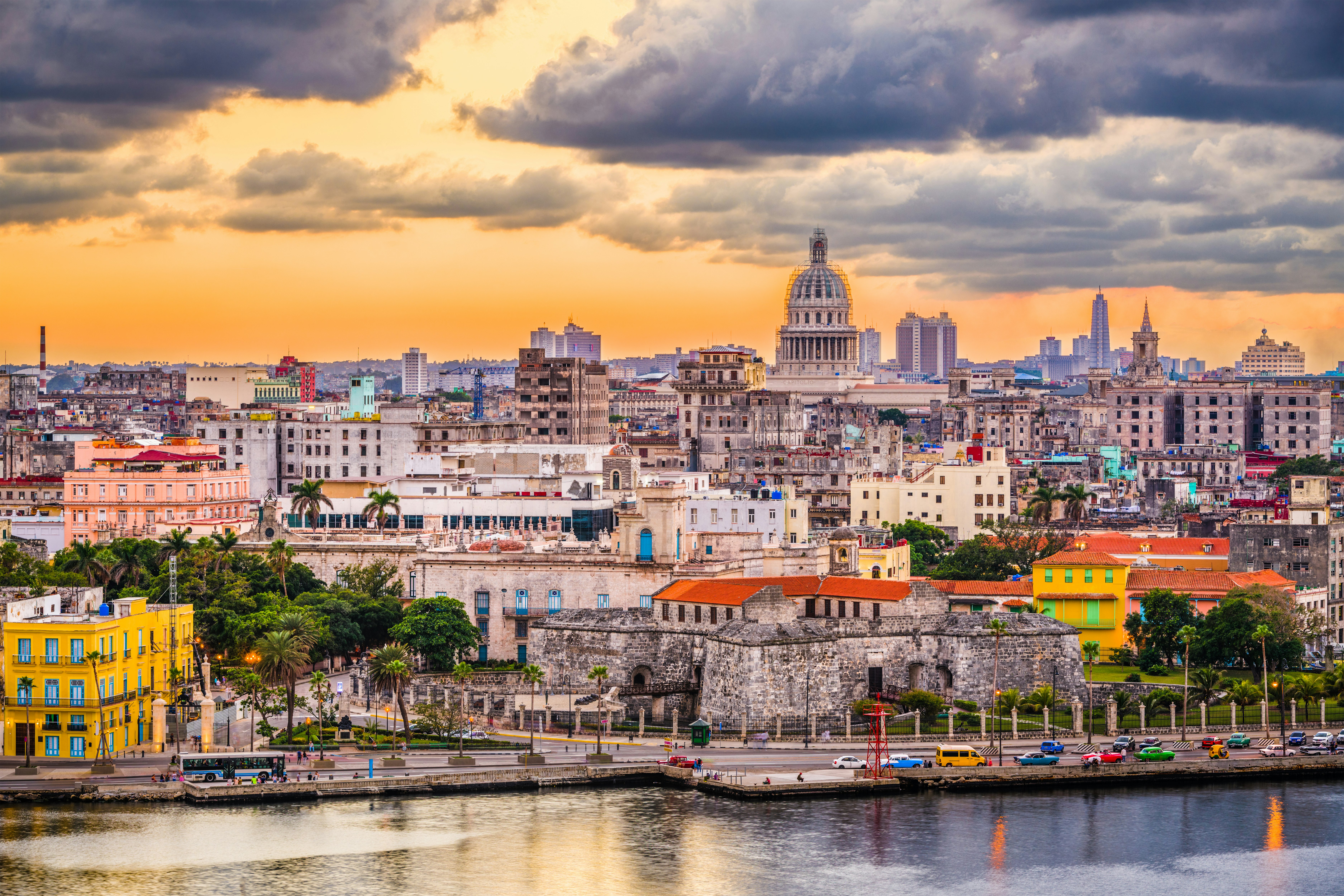 Havana skyline at dusk