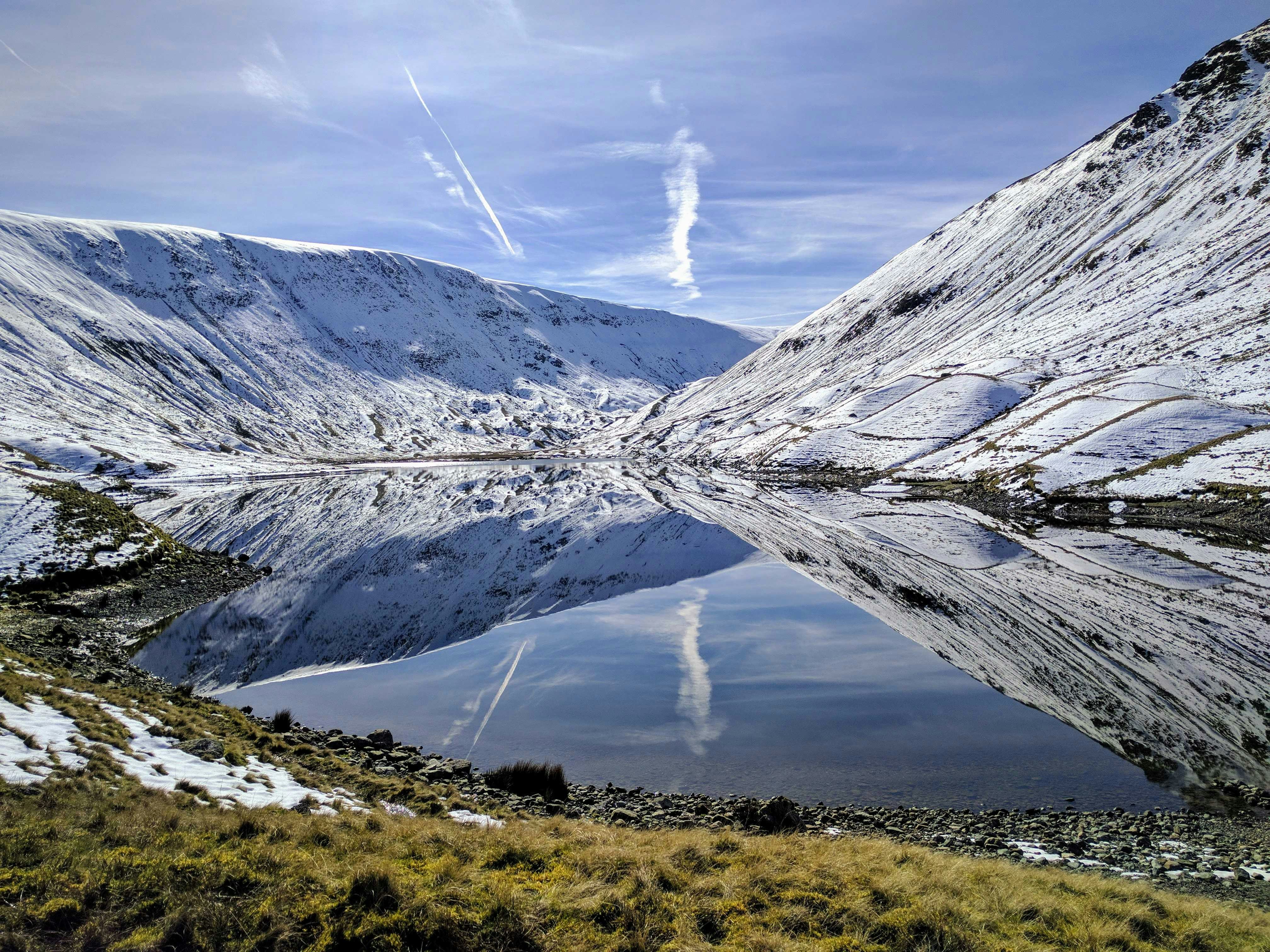 Glacial lakes and snowscapes of Hayeswater