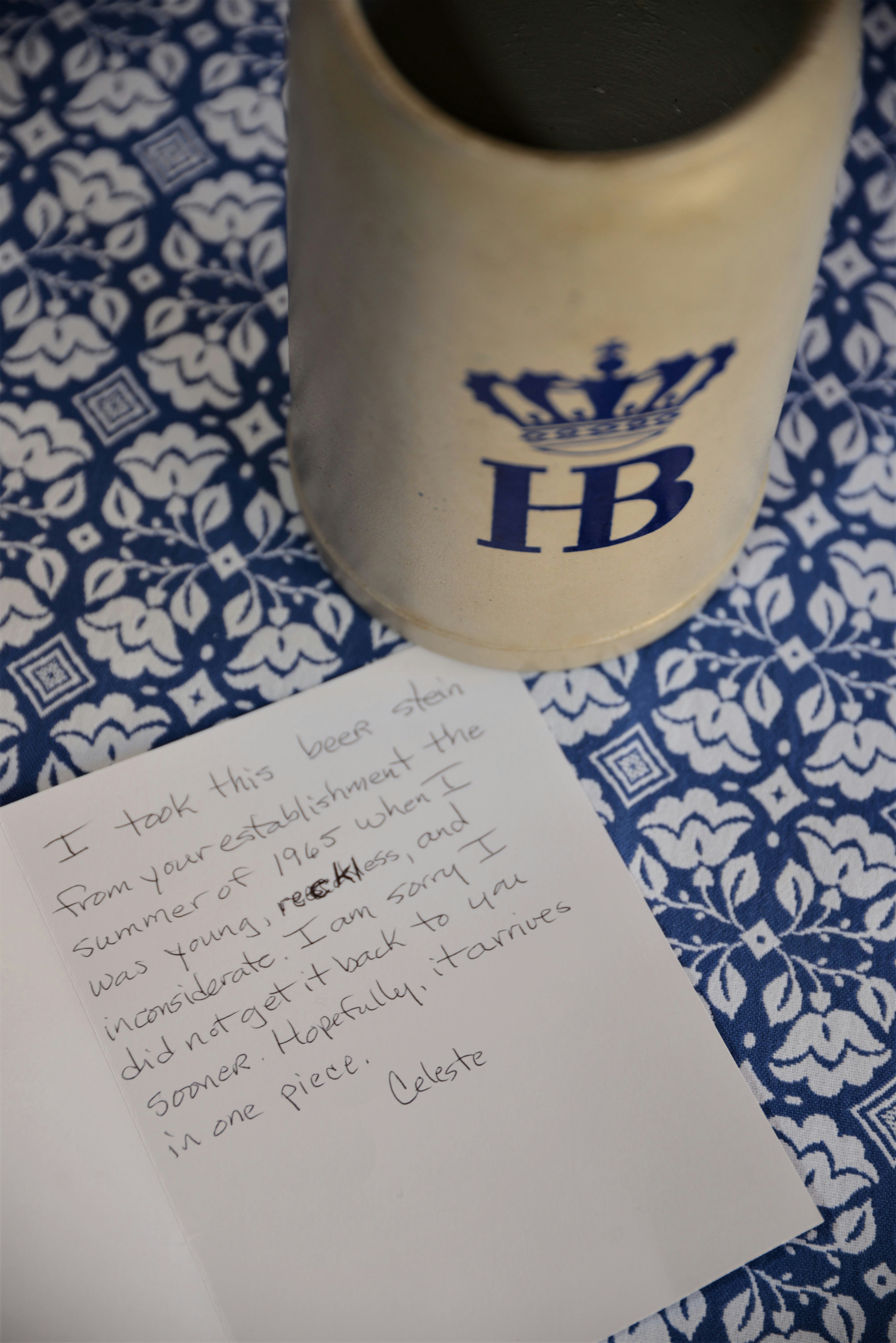 Hofbräuhaus stein letter