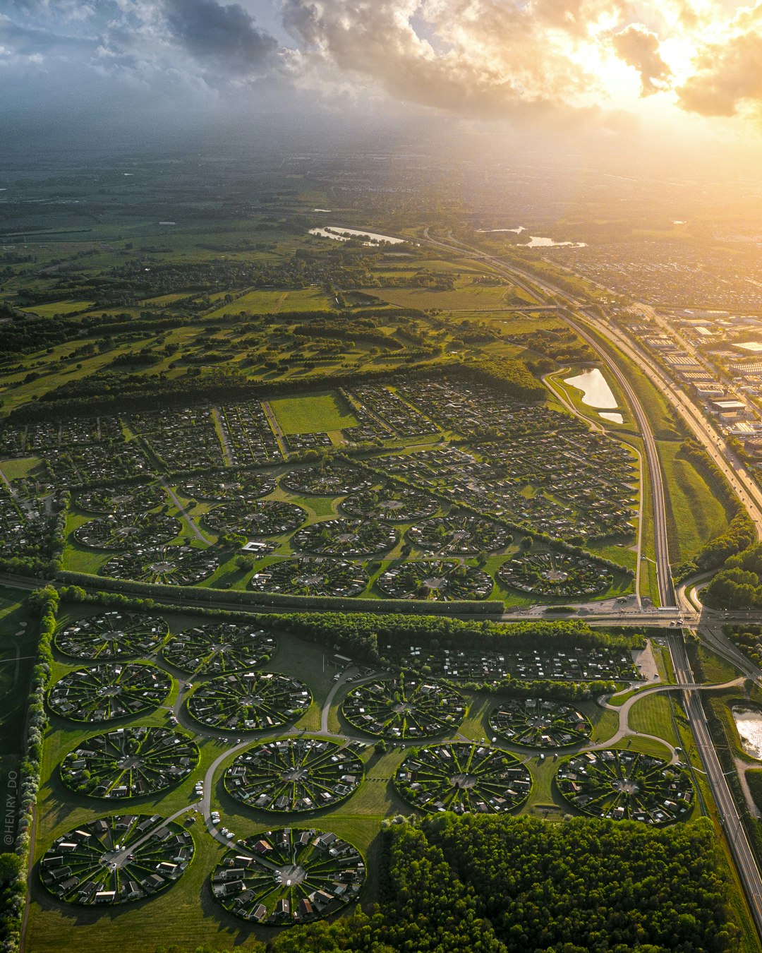 Denmark's green Garden City looks like crop circles