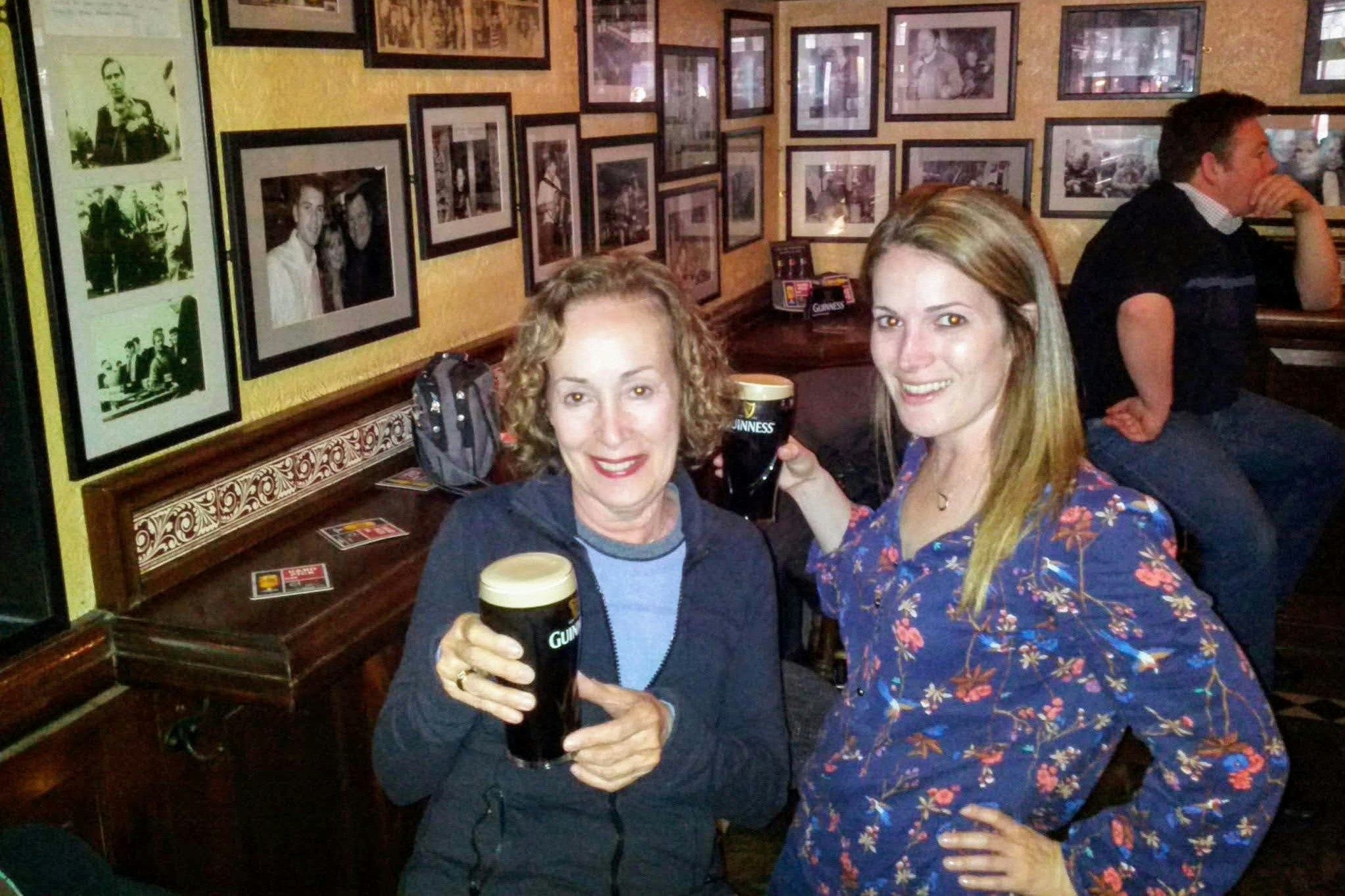 Maxine and Laura DeCook enjoying a pint in Ireland