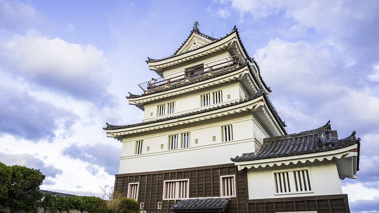 Five-storey Japanese castle