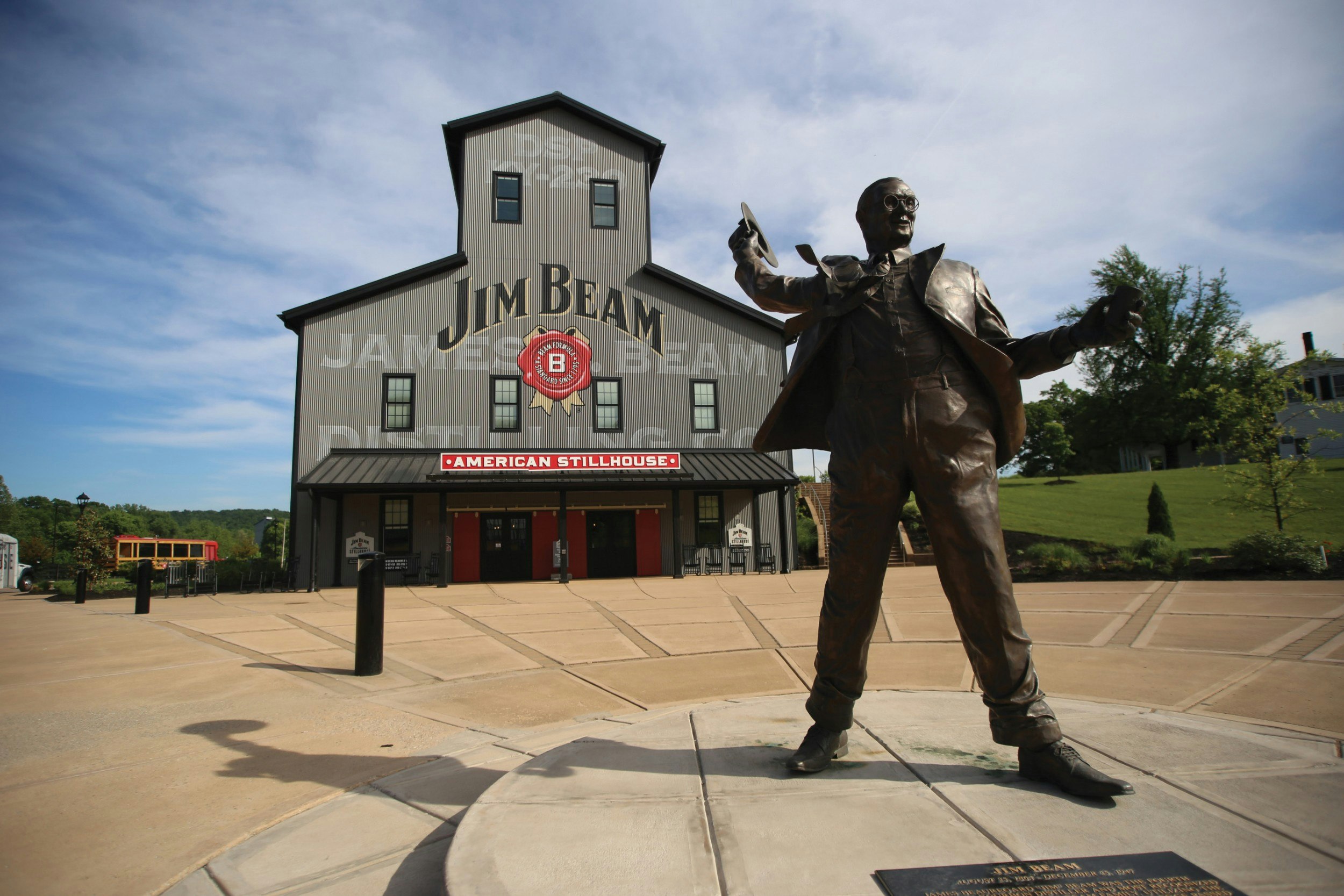 The exterior of the Jim Beam Stillhouse in Kentucky