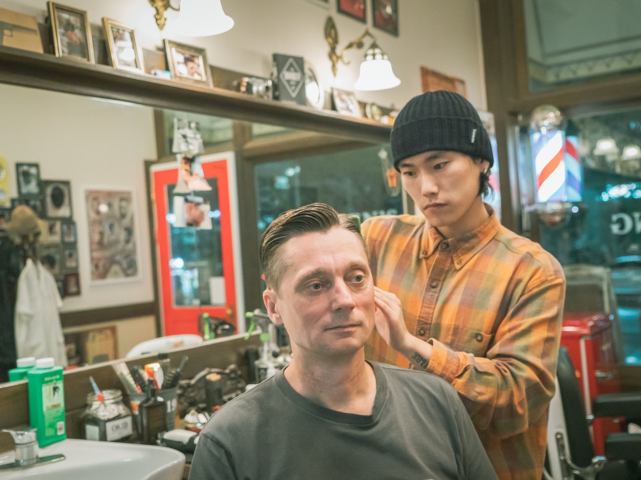 Haircut Hary gets a haircut in Busan South Korea