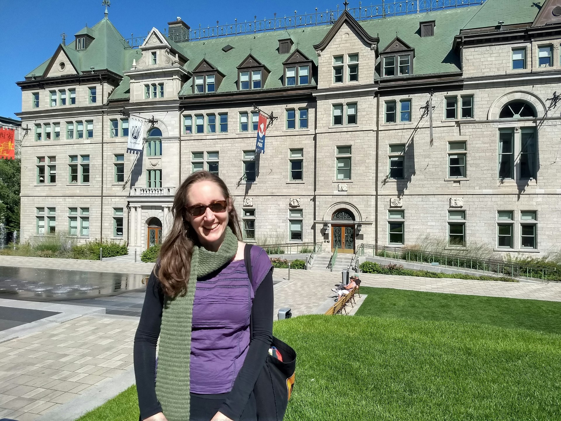 Kirsten Rawlings on a visit to Quebec.