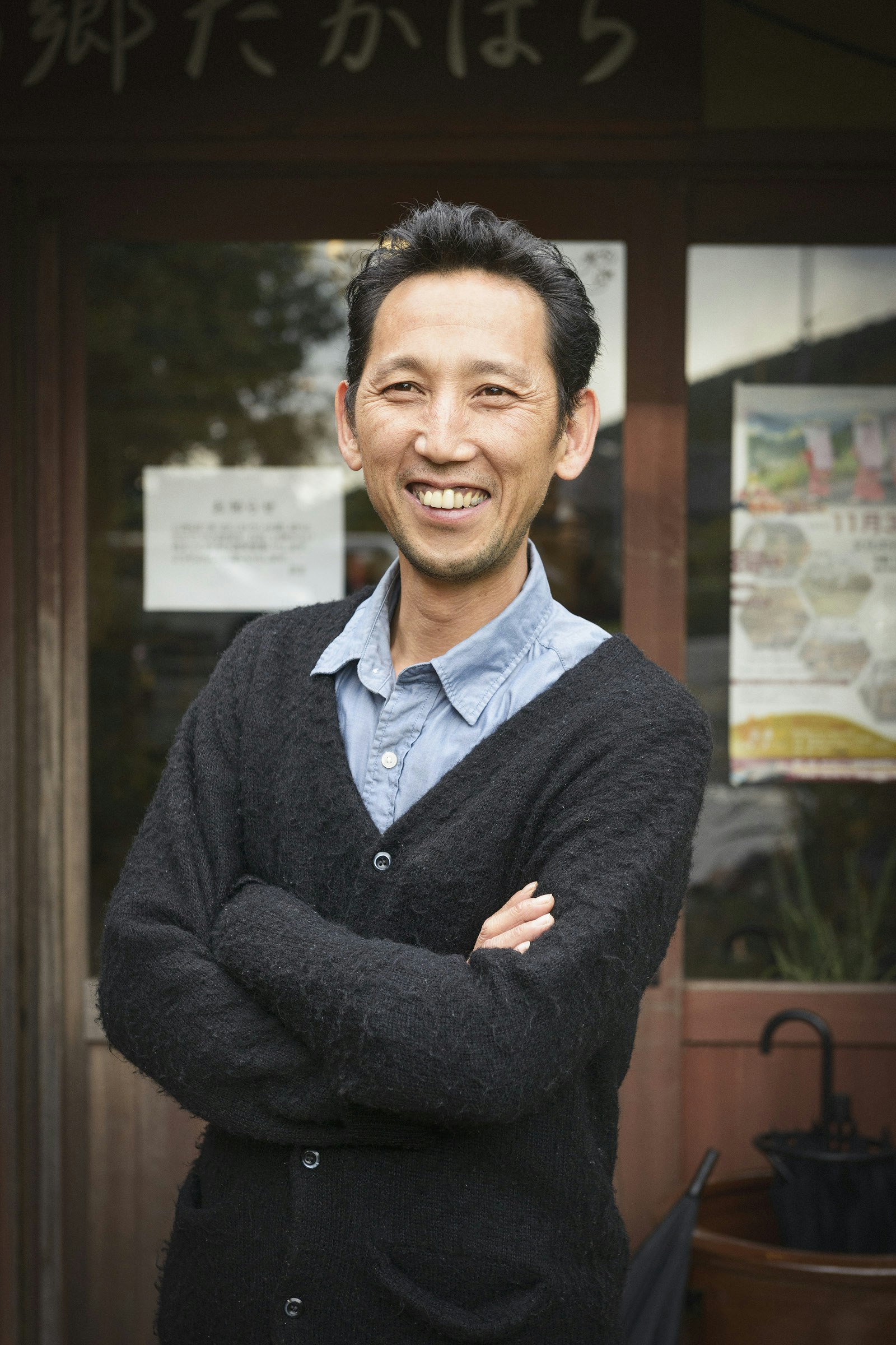 Jian Shanto welcomes hikers to his mountain inn