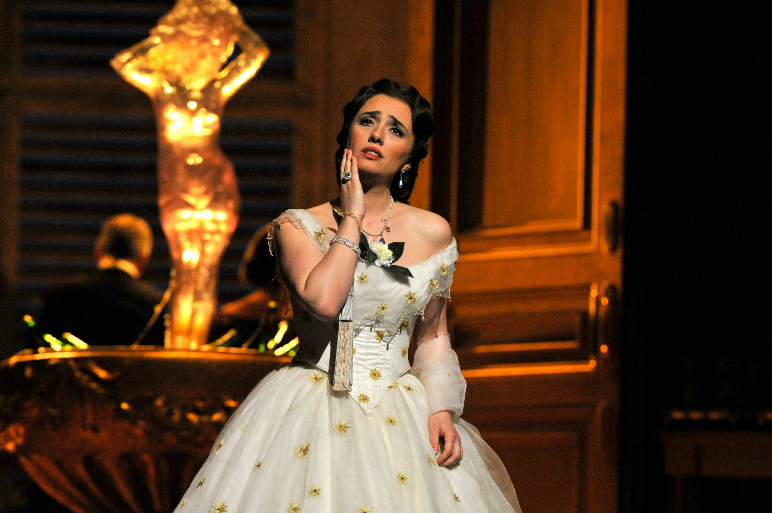 Ermonela Jaho as Violetta Valery in the Royal Opera's production of Verdi's La Traviata
