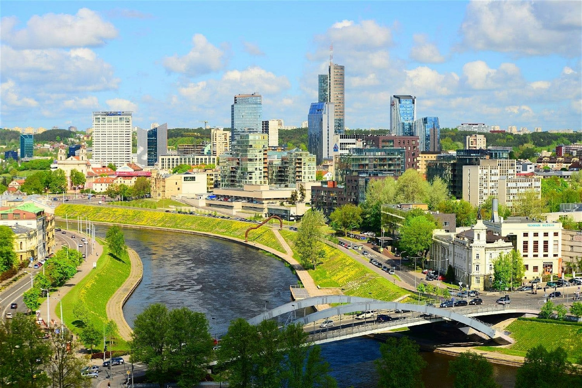 View of the city of Vilnius. Lithuania