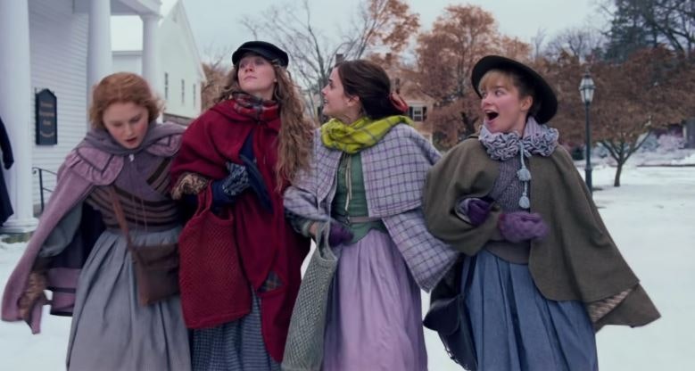A scene of the four sisters from Little Women