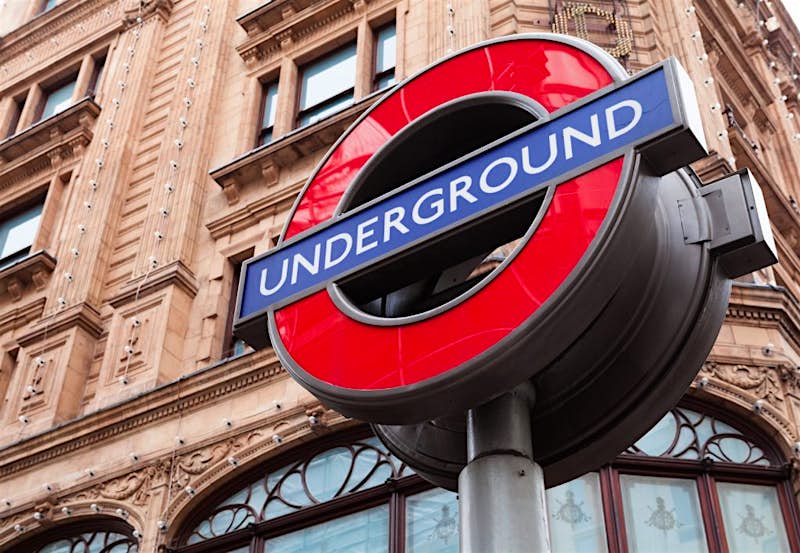 The London Underground sign