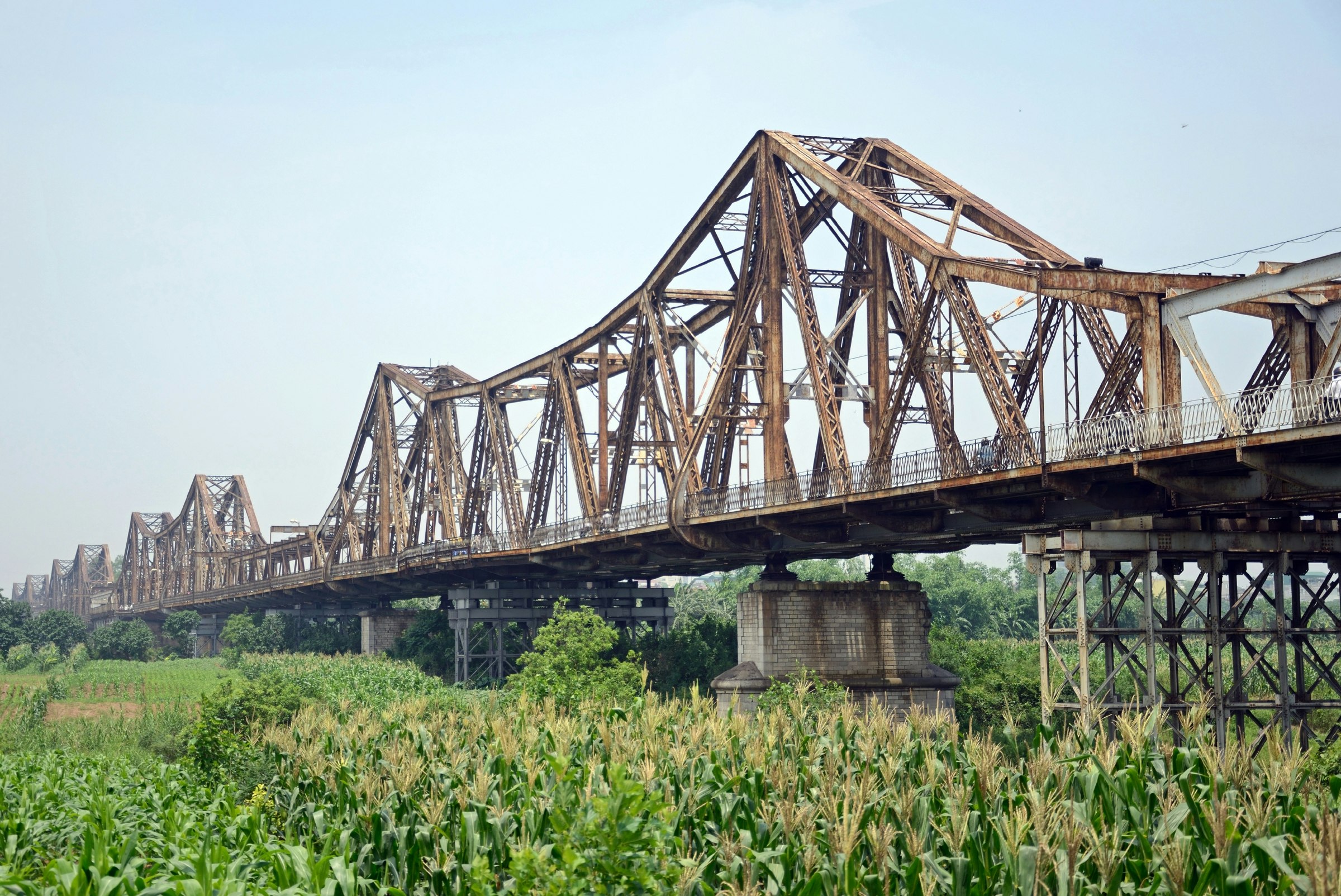 Long Bien Bridge in Hanoi