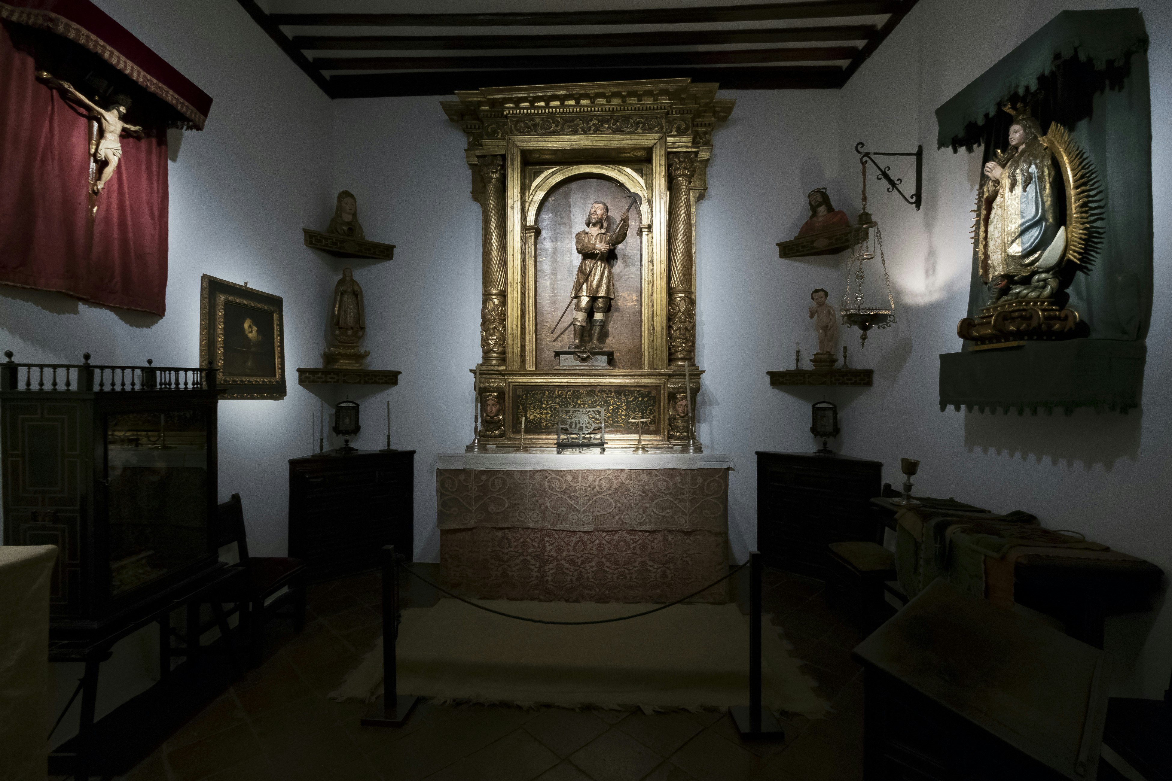 Religious iconography on the walls of the House-Museum of Lope de Vega, Madrid.