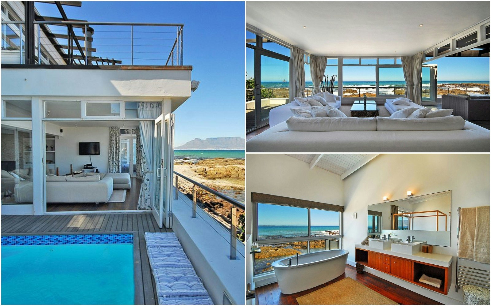 A beach house in Cape Town with views of its pool