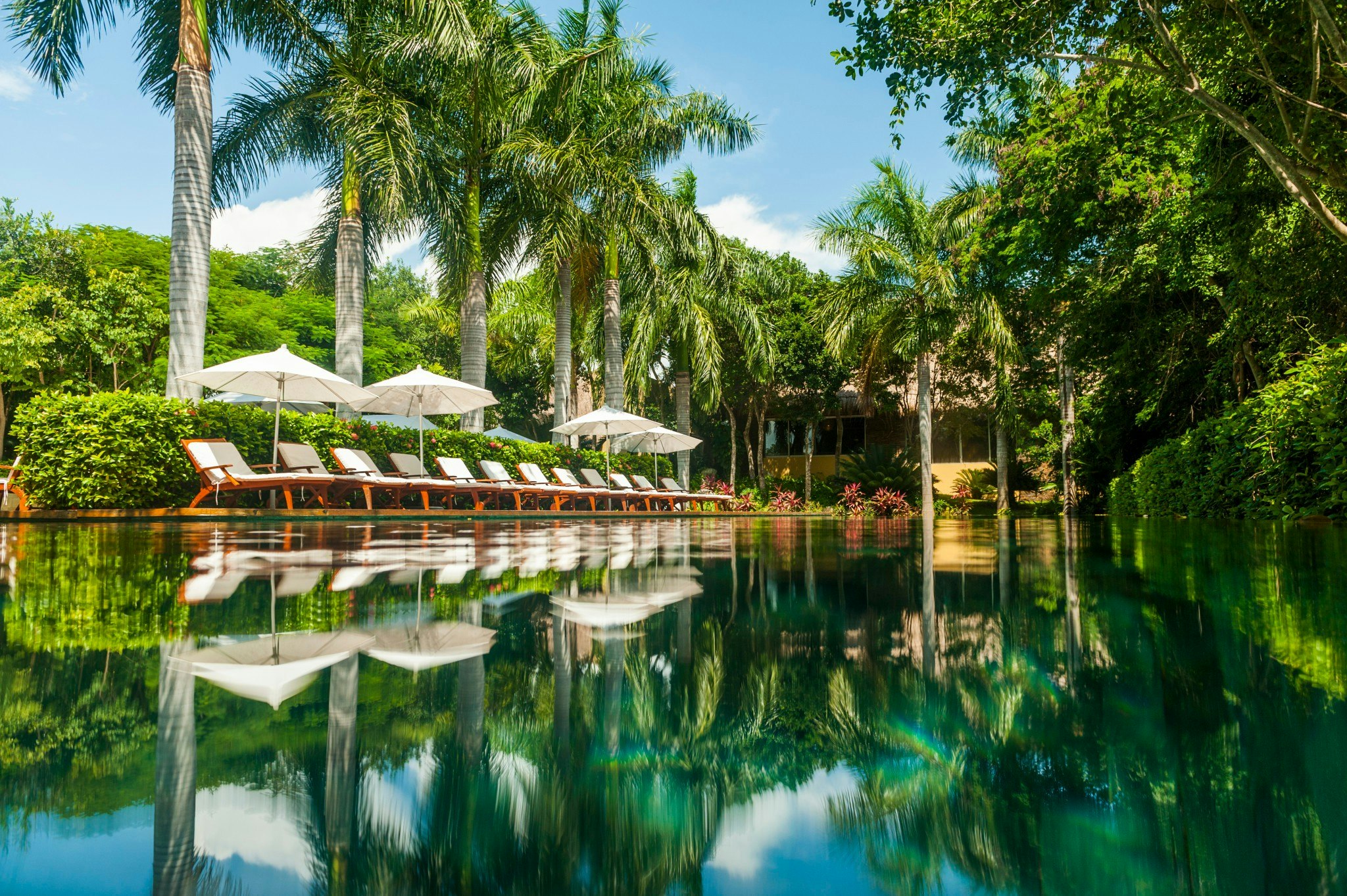 The pool area at Grand Velas Riviera Maya