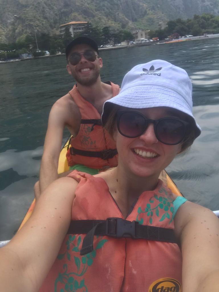 Niamh and Tom from Lonely Planet on holiday in Montenegro 